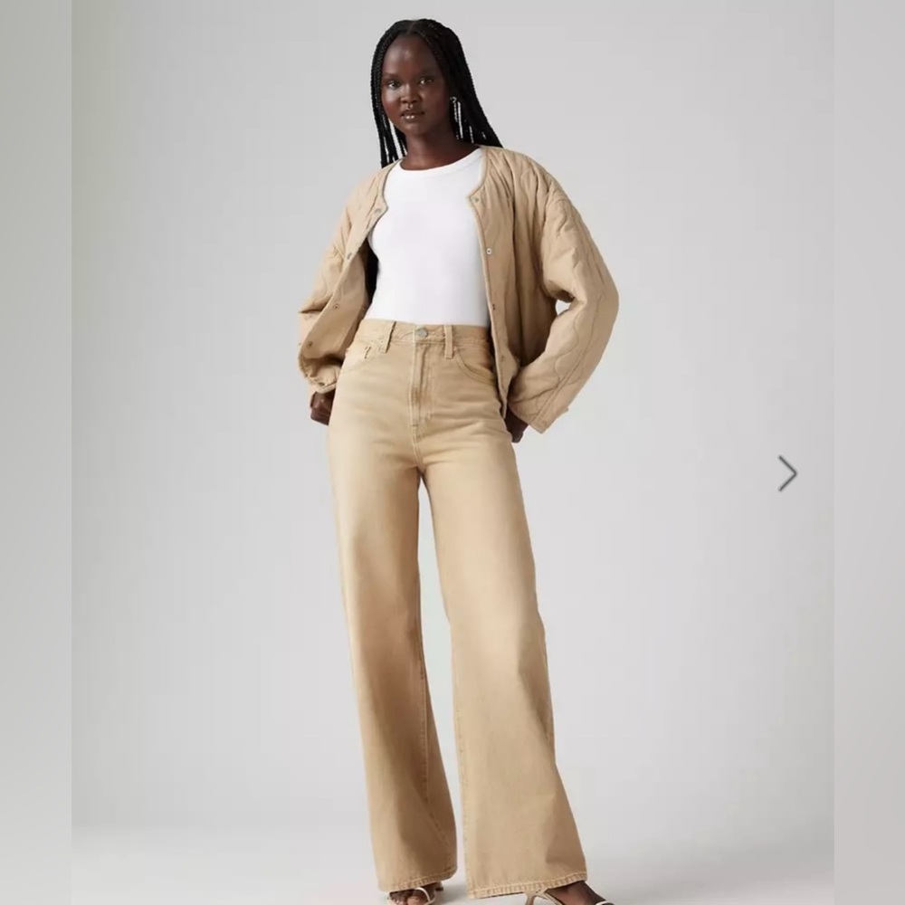 Women's Levis ribcage wide leg jean